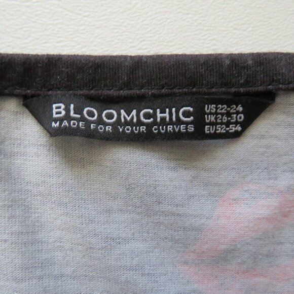 Bloomchic Made For Your Curves Red Lips Motif Sleeveless Women’s Tank Top 22-24 - Picture 6 of 8